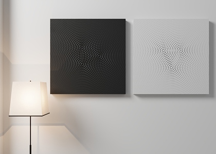 Minimalist Texture Hanging Paintings 3d model