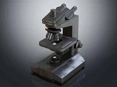 Modern Microscope Scientific Instruments 3d model