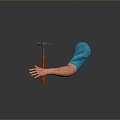 Hammer Horn Hammer Hammer Nail Rinker Hammer Hammer Hammer Hammer Rusty Hammer 3d model