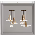 Modern chandelier combination 3d model
