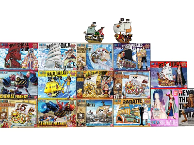 New Pirate and Fantasy Theme Dolls in Colorful Packaging with Various Character Designs 3d model