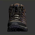 Brown And Beige Outdoor Shoes With Lace Up Breathable Mesh And Non Slip Sole