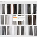 Neatly Arranged Curtains With Various Colors And Textures For Home Decor