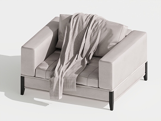 Modern Single Sofa Single Leisure Chair 3d model