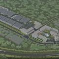 Modern Industrial Factory Complex With Multiple Buildings And Green Surroundings