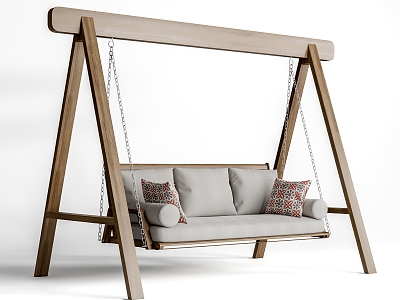 Modern Swing Outdoor Hanging Chair 3d model