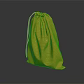 Yellow Fabric Drawstring Storage Bag For Daily Household Use And Organization