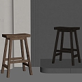 Modern Bar Chair 3d model