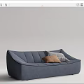 Modern Multiplayer Sofa Lazy Sofa 3d model
