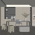 Modern Home Study 3d model