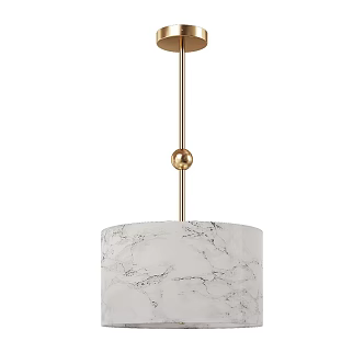 Modern Simple Light Luxury Chandelier 3d model