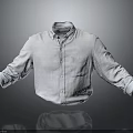 Light Blue Casual Collared Shirt With Button Front Chest Pocket And Rolled Sleeves
