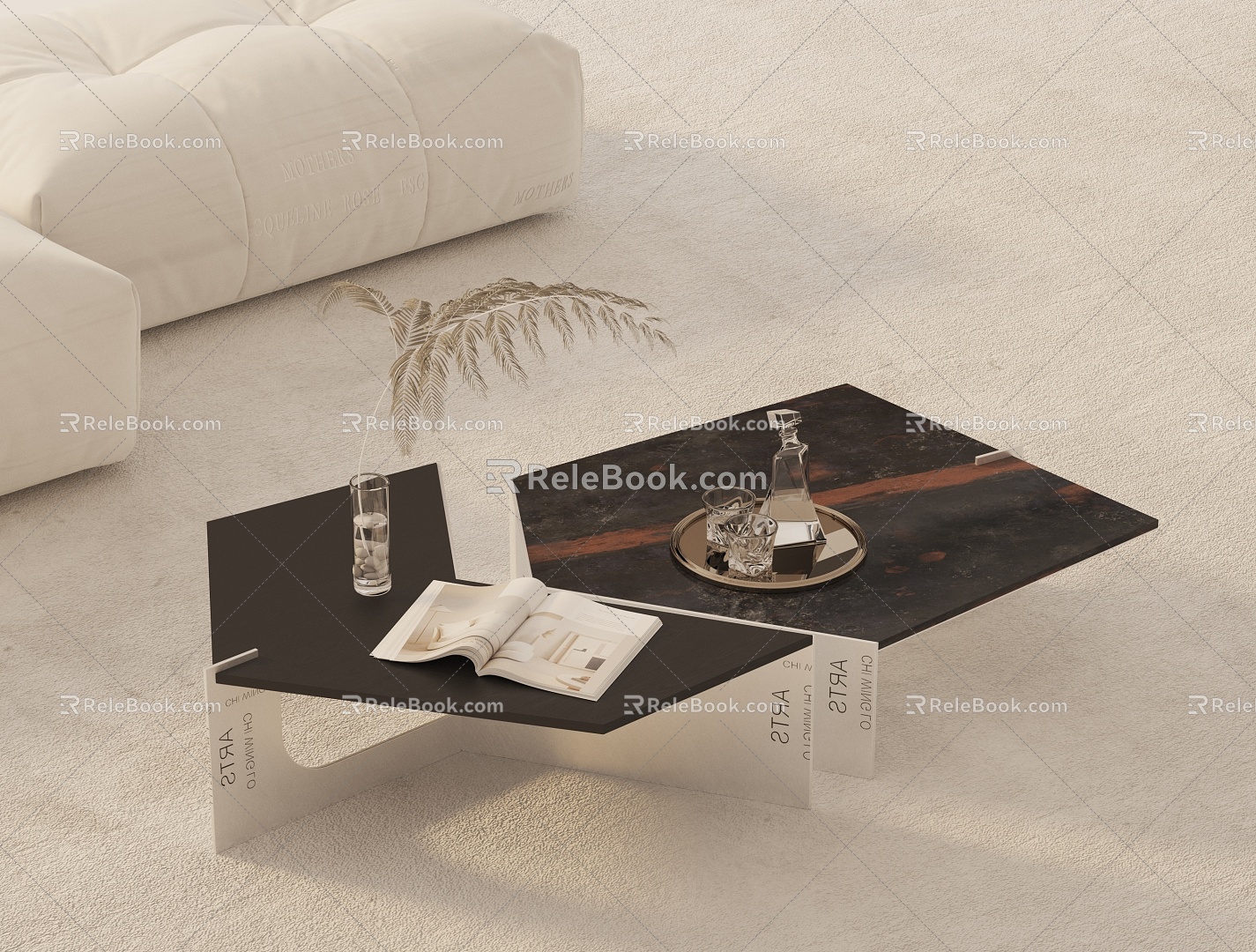 Modern coffee table 3d model