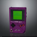Nintendo Game Boy Vintage Purple Handheld Gaming Device With Green Display Screen And Classic Design