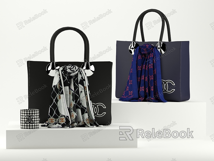 Modern Handbag Bag Combination model