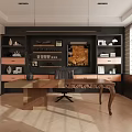 Modern Office Interior With Open Layout Wooden Workstations Large Windows And Pendant Lights