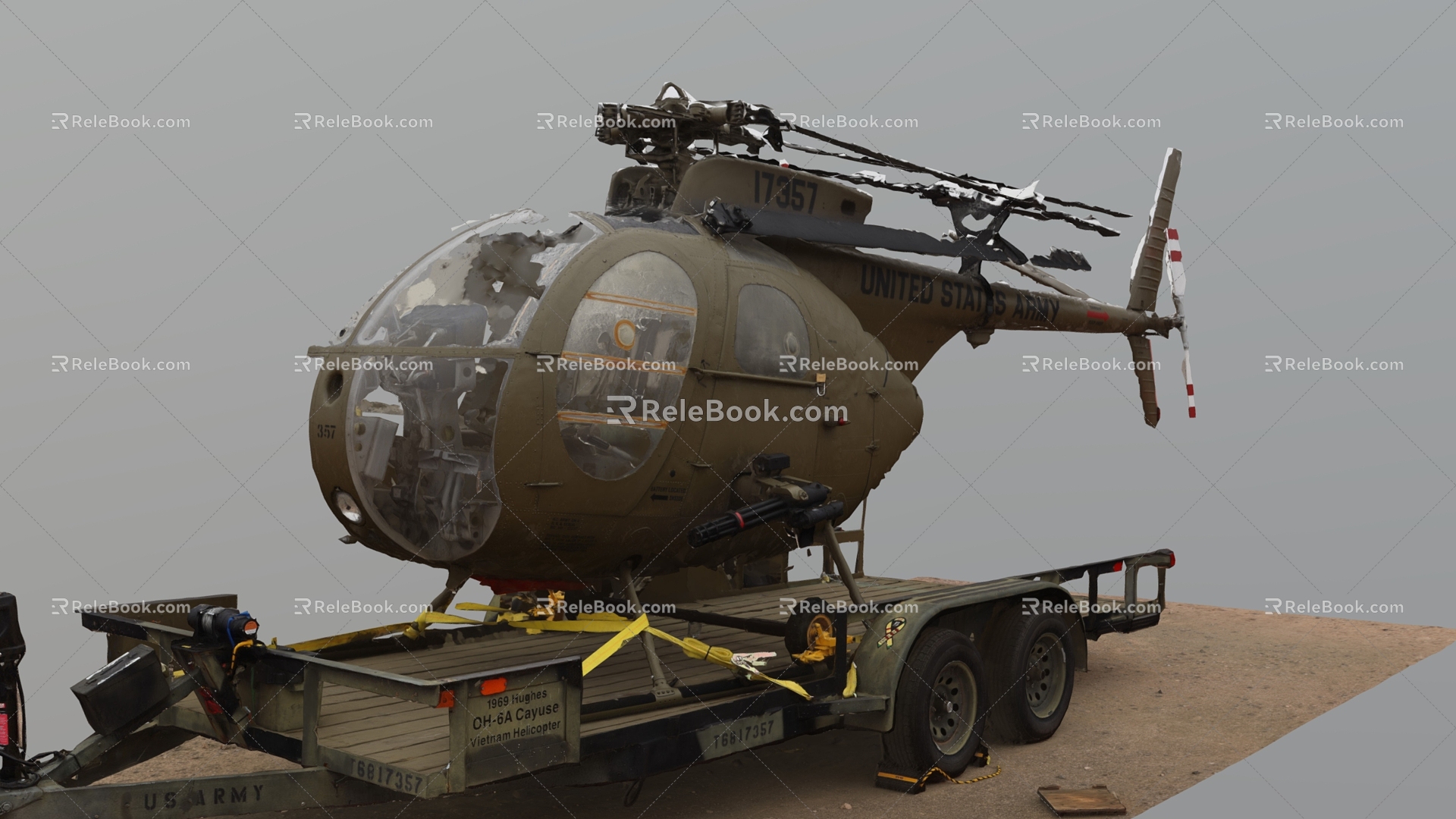 Helicopter Fighter Scan Helicopter 3d model