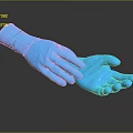 Blue Disposable Protective Gloves Designed for Medical Examination and Safety Use