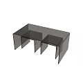 Modern Coffee Table Design With Glass Top And Geometric Black Metal Frame For Minimalist Living Room