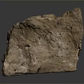 Natural Wooden Stone with Rough Surface and Natural Brown Texture on Dark Background