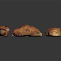 Assorted Fresh Baked Goods Including Croissant Muffin Danish Pastry And Raisin Bread