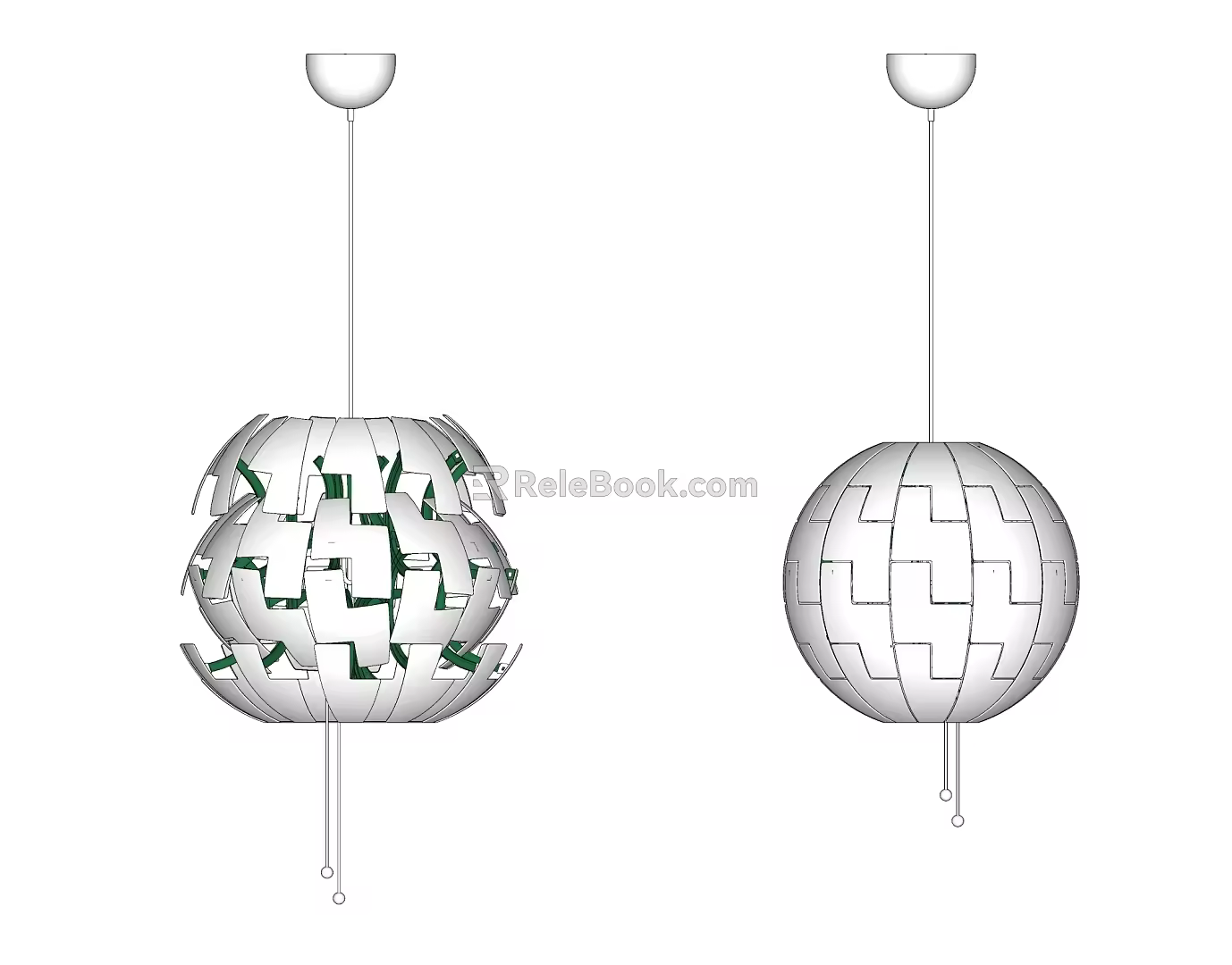 Alien chandelier 3d model