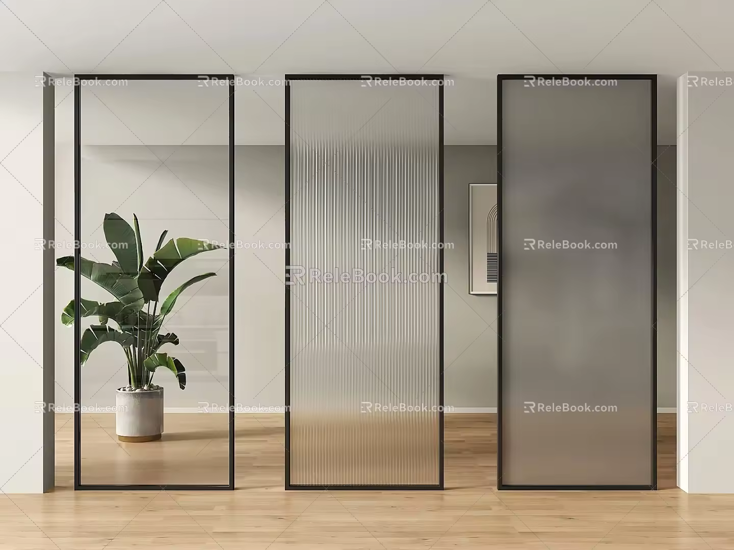 glass partition bathroom partition changhong glass partition wall oil sand glass partition living room partition screen partition restaurant partition 3d model