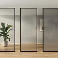 glass partition bathroom partition changhong glass partition wall oil sand glass partition living room partition screen partition restaurant partition 3d model