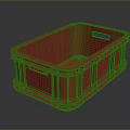 Red Plastic Storage Bin For Household Organizing Durable And Versatile Container