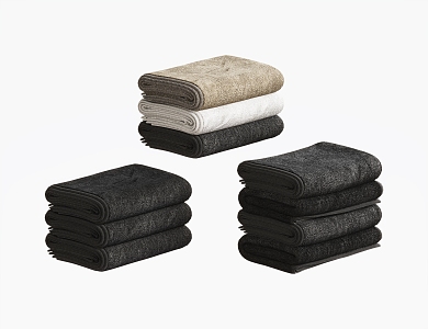 Modern towel 3d model