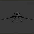 Futuristic Silver Aircraft With Streamlined Design Sharp Nose Metallic Finish Smooth Surface And Landing Wheels