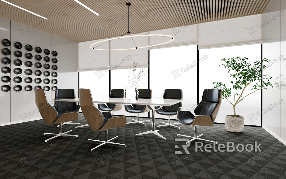 Modern Meeting Room Meeting Table and Chair model