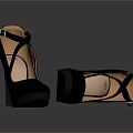 High Heels Stiletto Shoes Stiletto Heels Thick Heel Shoes Thick Heel Shoes High Heel Shoes Fashion High Heel Shoes 3d model