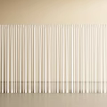 White Vertical Striped Curtain Design For Modern Interior Decoration