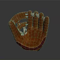High Quality Brown Leather Baseball Glove With Stitched Details And Comfortable Design
