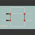 AEON Multifunctional Sports Equipment With Blue Base And Orange Gray Structure