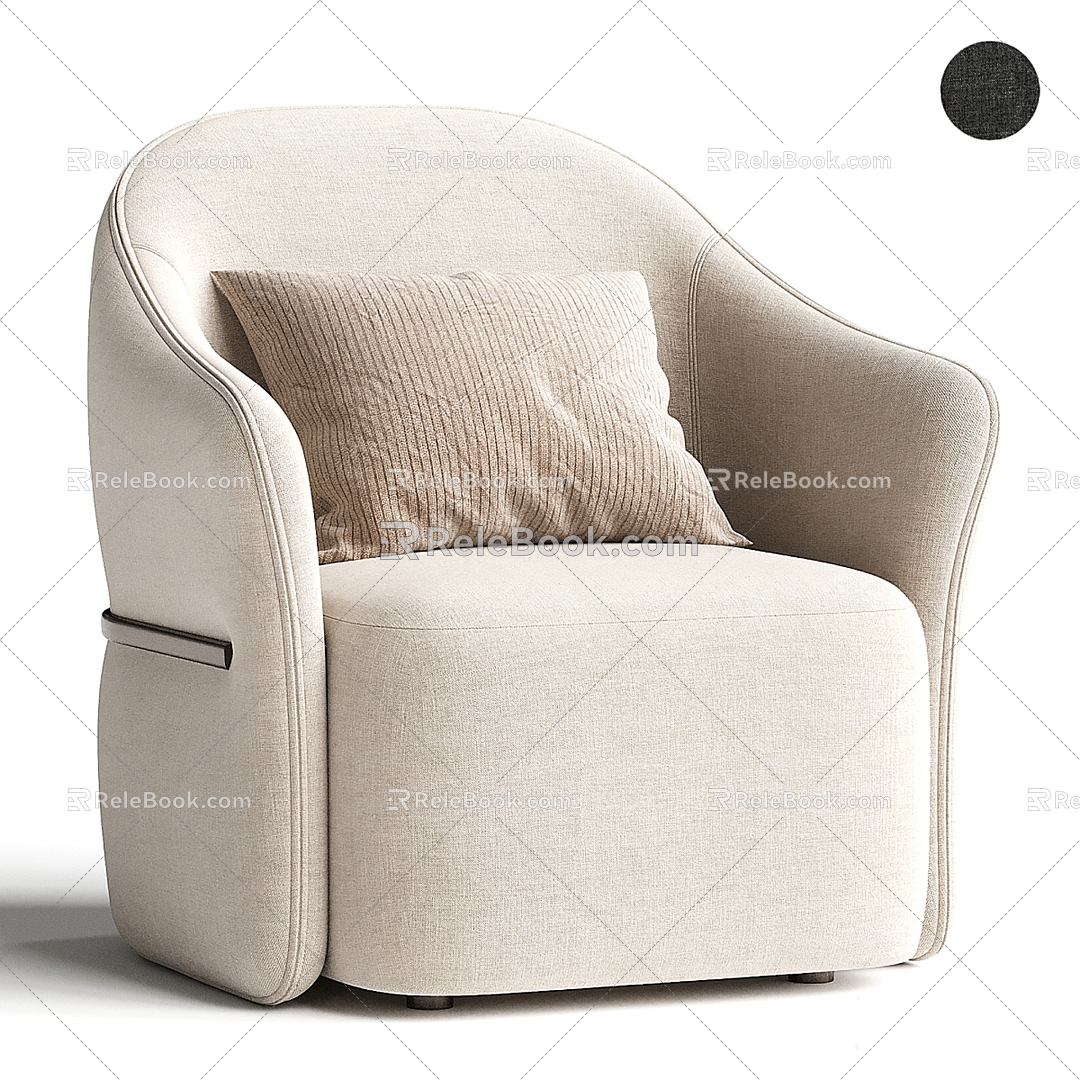 Modern Flou Single Sofa 3d model