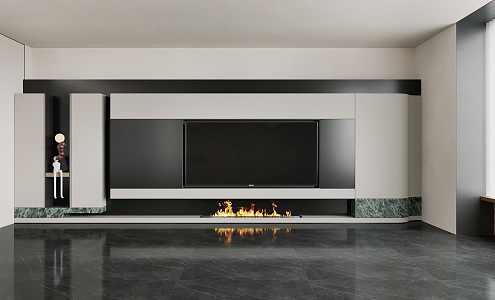 Modern TV Wall 3d model