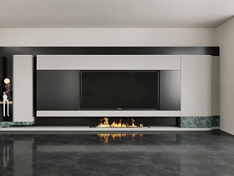 Modern TV Wall 3d model