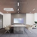 modern public office area meeting room office area 3d model