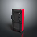 Red And Black Durable Utility Storage Bag With Adjustable Straps For Daily Organizing