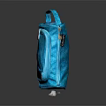 Stylish Blue Handbag With Zipper Closure And Carry Handle For Daily Use