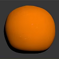 Fresh Juicy Orange Fruit With Shiny Orange Peel On Dark Reflective Background