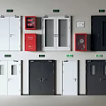 Modern Double Doors Collection Featuring Glass Panels White Black Colors and Styles