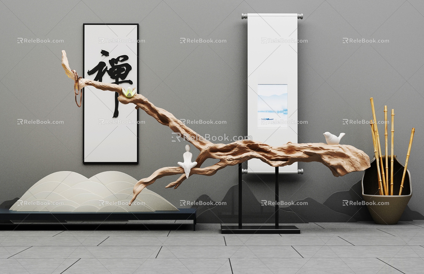 New Chinese-style Chinese-style Ornaments 3d model