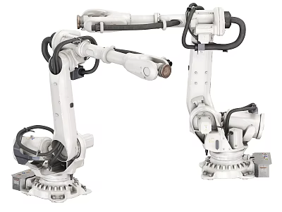 Industrial Robotic Arms For Automation In Manufacturing Machinery Applications 3d model