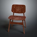 Classic Wooden Leisure Chair Featuring Simple Design Natural Wood Grain And Slender Legs