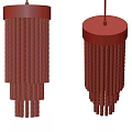 Modern Hanging Chandeliers With Gold Canopy And Clear Crystal Strands Design