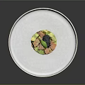Elegant Tuna Avocado Tartare Topped With Black Caviar On White Plate