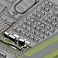 Science City University Courtyard Perspective 3d model